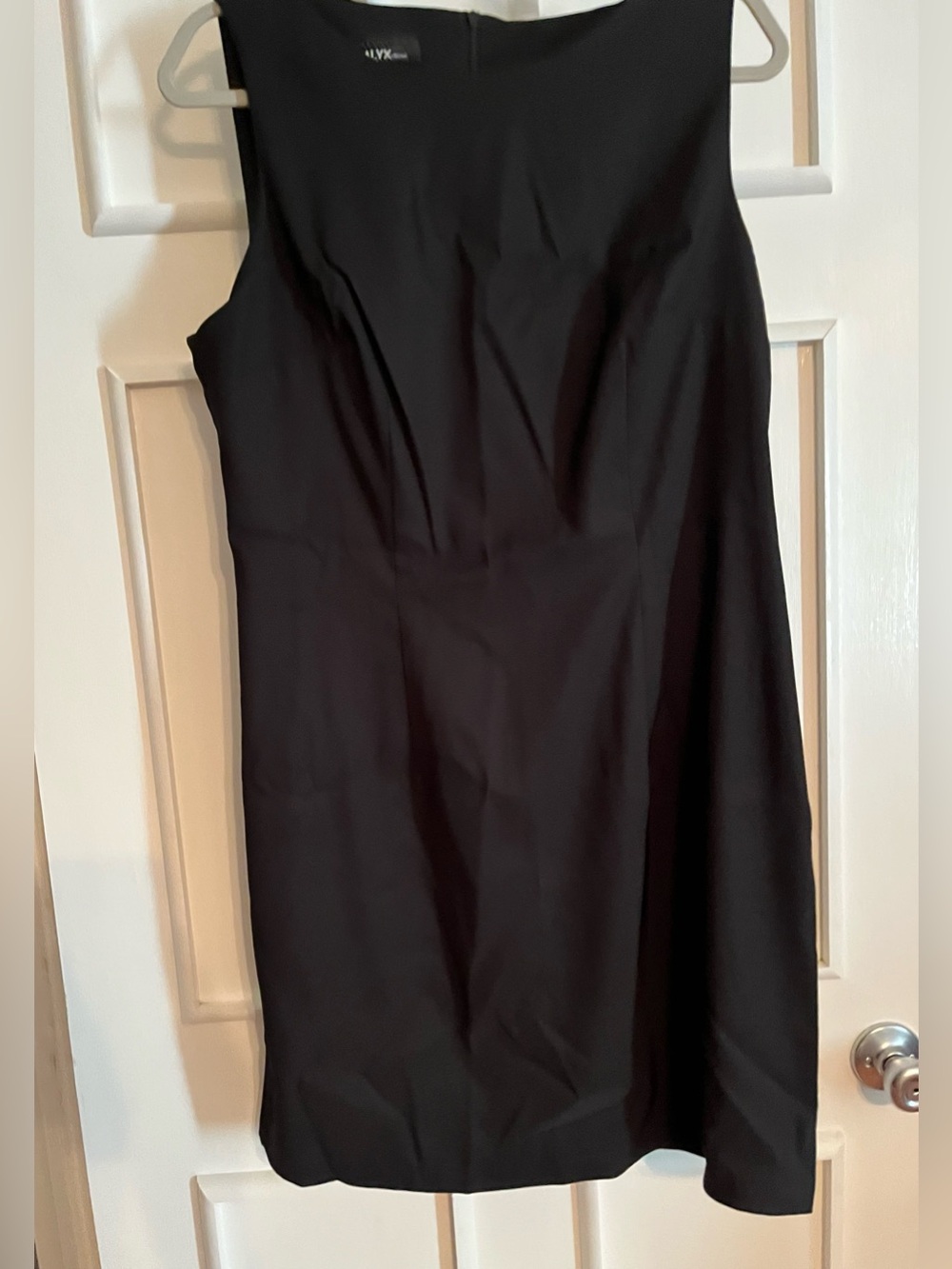 Black Sleeveless Midi Sheath Dress Size 16